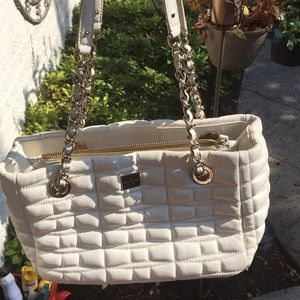Kate Spade White quilted Purse